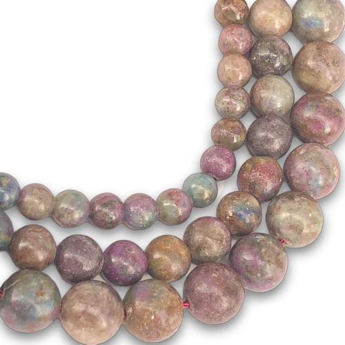 Ruby Alumina Beads, Round, DIY & different size for choice, mixed colors, Sold Per Approx 38 cm Strand