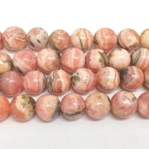 Natural Rhodonite Beads, Rhodochrosite, Round, DIY & different size for choice, mixed colors, Sold Per Approx 38 cm Strand