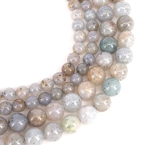 Perles bijoux en pierres gemmes, Opale, Rond, DIY & normes différentes pour le choix, couleurs mélangées, Vendu par Environ 38 cm brin