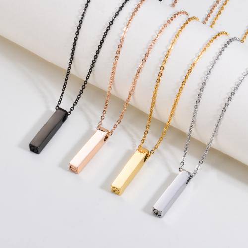 Acier inoxydable 304 Pendentif bouteille de parfum, rectangle, Placage, unisexe & styles différents pour le choix, plus de couleurs à choisir, Vendu par PC