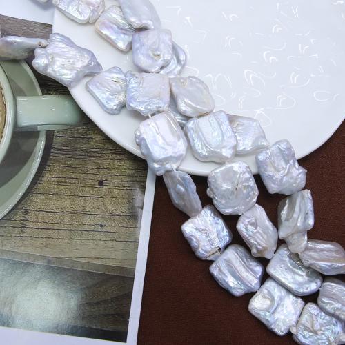 Cultured Baroque Freshwater Pearl Beads, DIY, white, about:14-15mm, Sold Per Approx 38 cm Strand