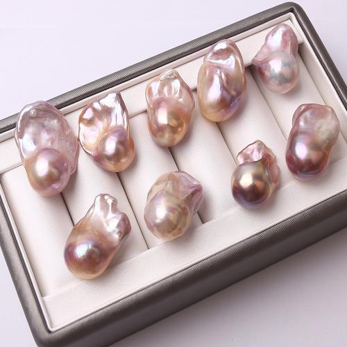 Cultured Baroque Freshwater Pearl Beads, DIY, purple, Size: Width about 14-16mm, length about 25-30mm, Sold By PC