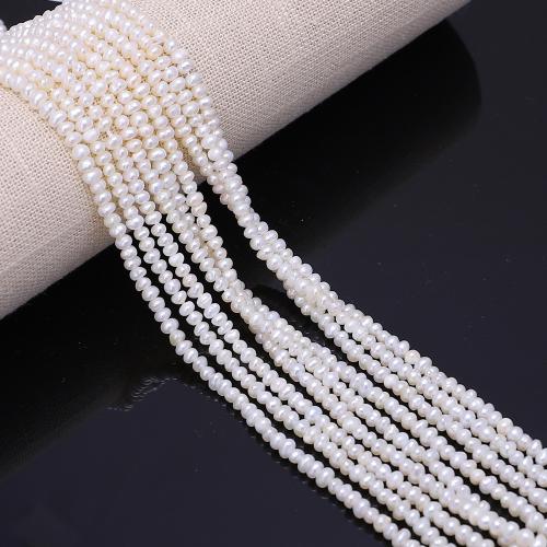 Cultured Potato Freshwater Pearl Beads, DIY, white, about:2.8-3.2mm, Sold Per Approx 35 cm Strand