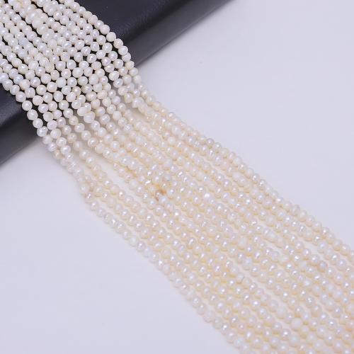 Cultured Potato Freshwater Pearl Beads, DIY, white, aboutuff1a6-7mm, Sold Per Approx 39 cm Strand