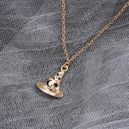 Tibetan Style Jewelry Necklace, with 5cm extender chain, plated, Halloween Design & fashion jewelry & for woman, golden, Length:45 cm, Sold By PC