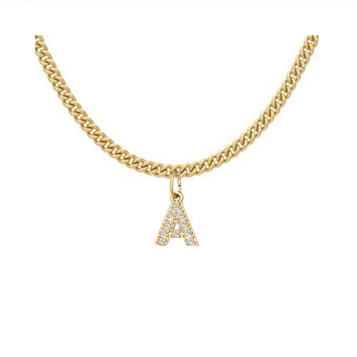 Collier de bijoux en acier inoxydable, Acier inoxydable 304, avec 8cm chaînes de rallonge, Placage, styles différents pour le choix & pavé de micro zircon & pour femme, doré, Longueur:Environ 42 cm, Vendu par PC