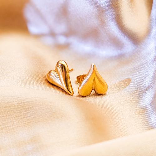 Stainless Steel Stud Earrings, 304 Stainless Steel, plated, for woman, more colors for choice, Sold By Pair