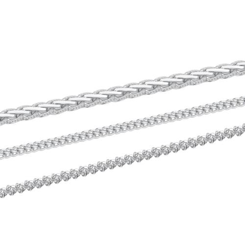 925 Sterling Silver Chains, DIY & different styles for choice, silver color, Sold By m