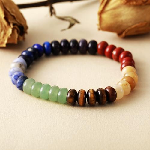 Natural Stone Bracelet, handmade, elastic & Unisex & different styles for choice, Length:Approx 7.5 Inch, Sold By PC