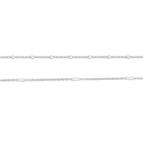 925 Sterling Silver Chains, DIY & different styles for choice, silver color, Sold By m