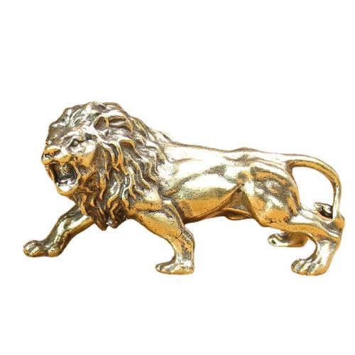 Tea Pet Decoration, Brass, Lion, Sold By PC