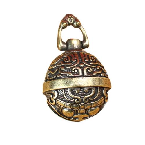 laiton Pendentif, cloche, Vintage, 37x24mm, Vendu par PC