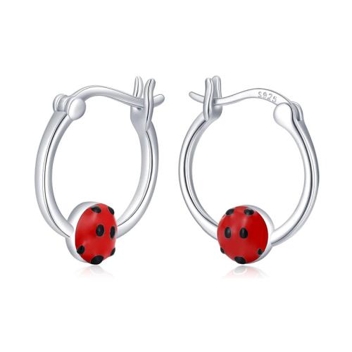 925 Sterling Silver Lever Back Earring, fashion jewelry & for woman & epoxy gel, Sold By Pair