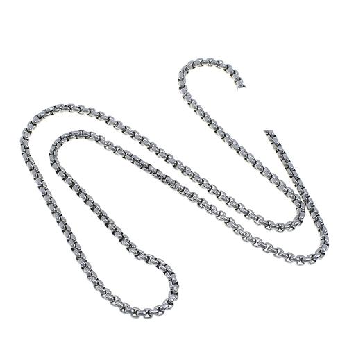 Stainless Steel Necklace Chain, 304 Stainless Steel, DIY, original color, Approx 20m/Bag, Sold By Bag