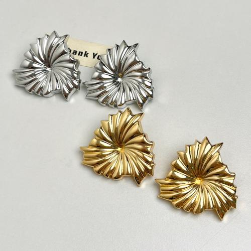 Tibetan Style Stud Earring, Flower, fashion jewelry & for woman, more colors for choice, 50mm, Sold By Pair