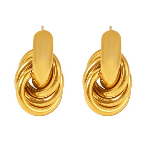 Boucle d'oreille de gaujon en acier inoxydable, Acier inoxydable 304, bijoux de mode & pour femme, plus de couleurs à choisir, 24x14mm, Vendu par paire