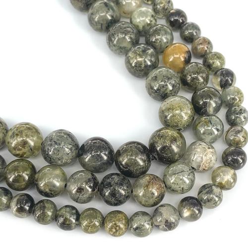 Gemstone Jewelry Beads, Natural Prehnite, DIY & different size for choice, mixed colors, Sold Per Approx 38 cm Strand