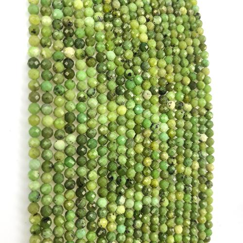 Jade Canada Beads, DIY & different size for choice & faceted, green, Sold Per Approx 38 cm Strand