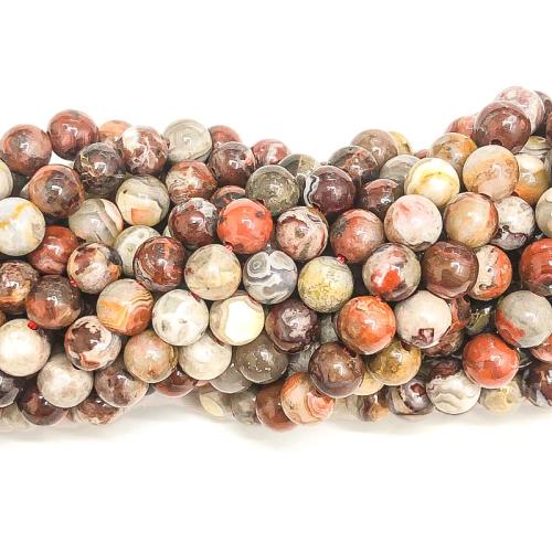 Natural Crazy Agate Beads, Round, polished, DIY & different size for choice, mixed colors, Sold Per Approx 38 cm Strand