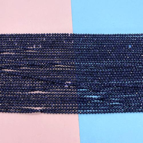 Natural Blue Goldstone Beads, Blue Sandstone, DIY & different size for choice, more colors for choice, Sold By Strand