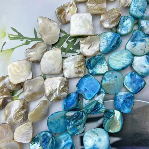 Natural Freshwater Shell Beads, irregular, DIY, more colors for choice, 15x25mm, 15PCs/Strand, Sold By Strand