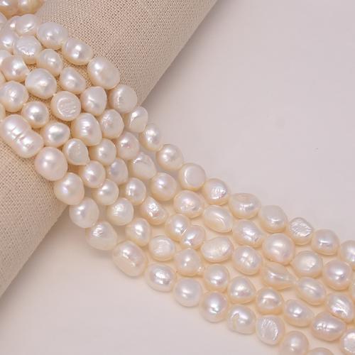 Cultured Baroque Freshwater Pearl Beads, DIY, white, about:7-8mm, Sold Per Approx 38 cm Strand