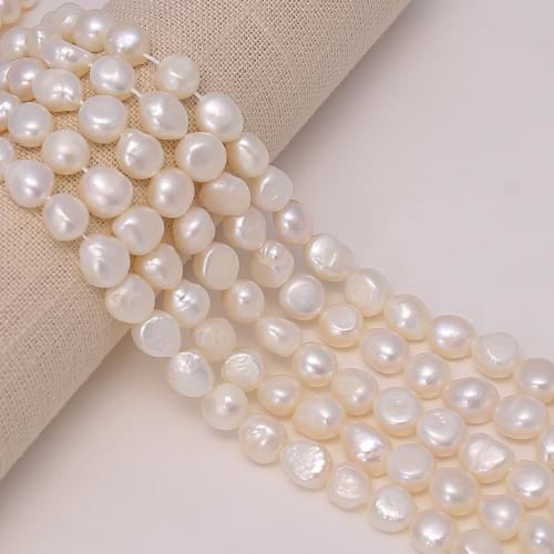 Keshi Cultured Freshwater Pearl Beads, DIY, white, about:6-7mm, Sold Per Approx 38 cm Strand