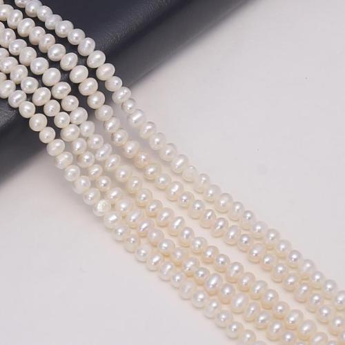 Cultured Potato Freshwater Pearl Beads, DIY, white, about:4-5mm, Sold Per Approx 38 cm Strand