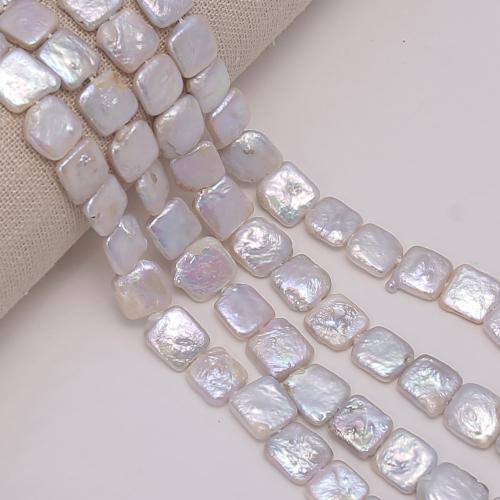 Cultured Baroque Freshwater Pearl Beads, DIY, white, 12mm, Sold Per 39 cm Strand