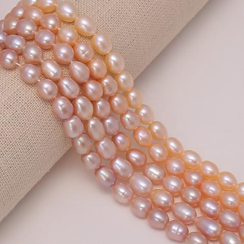 Cultured Rice Freshwater Pearl Beads, DIY, white, about:4-5mm, Sold Per 34 cm Strand