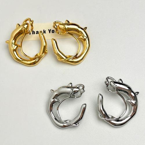 Tibetan Style Stud Earring, plated, fashion jewelry & for woman & hollow, more colors for choice, 53x43mm, Sold By Pair