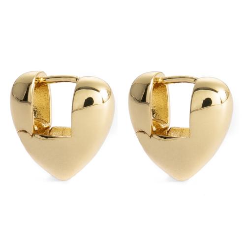 Brass Leverback Earring, Heart, plated, for woman, more colors for choice, 18mm, Sold By Pair