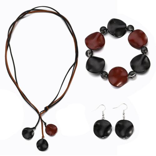 Acrylic Jewelry Set, handmade, different styles for choice & for woman, more colors for choice, Sold By PC