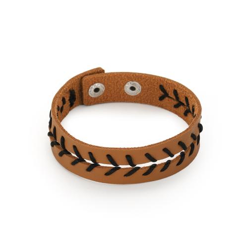 PU Leather Cord Bracelets, Bohemian style & Unisex, more colors for choice, Sold By PC