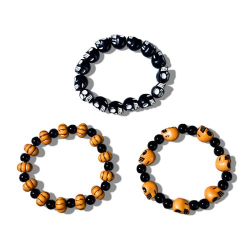 Pulsera de Acrílico, hecho a mano, unisexo & Joyería de Halloween & diferentes estilos para la opción, más colores para la opción, Vendido por UD