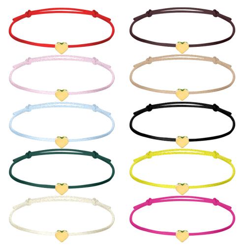 Zinklegierung Armband, mit Polyester, plattiert, Bohemian-Stil & unisex, keine, verkauft von PC