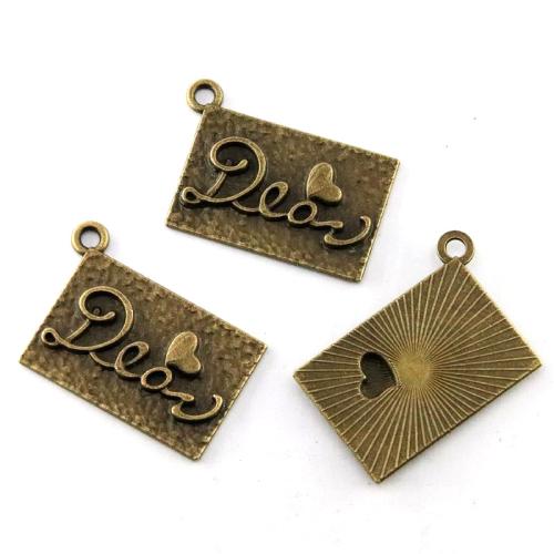 Tibetan Style Pendants, antique bronze color plated, DIY, 36x24mm, 30PCs/Bag, Sold By Bag