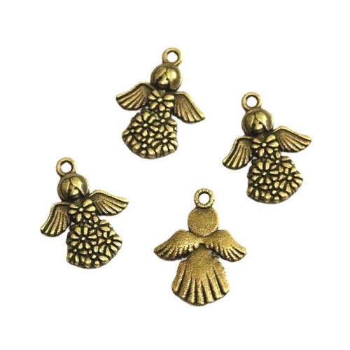 Tibetan Style Pendants, Angel, antique bronze color plated, DIY, 17x21.50mm, 50PCs/Bag, Sold By Bag