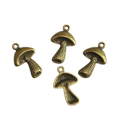 Tibetan Style Pendants, mushroom, antique bronze color plated, DIY, 24x17mm, 40PCs/Bag, Sold By Bag