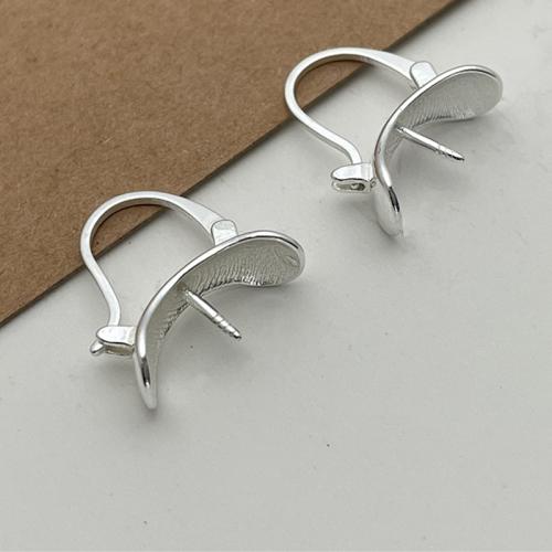 925 Sterling Silver Lever Back Earring Blank, DIY, Sold By Pair