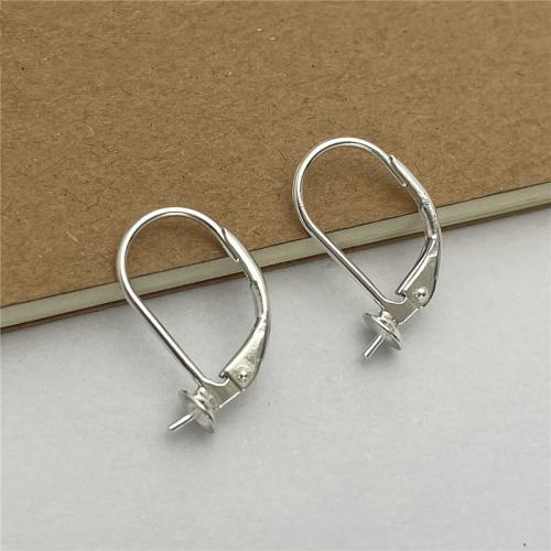 925 Sterling Silver Earring Drop Findings, DIY & different size for choice, Sold By Pair