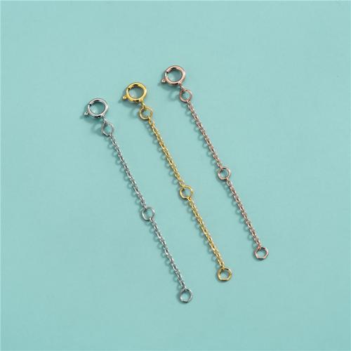 925 Sterling Silver Chains, cross chain & DIY, more colors for choice, 50x1.10mm, Hole:Approx 1.4mm, Sold By PC