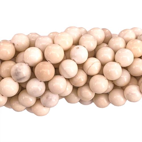 Ivory Jade Beads, Round, polished, DIY & different size for choice, white, Sold Per Approx 38 cm Strand