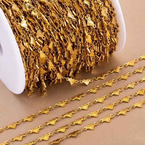 Stainless Steel Jewelry Chain, 304 Stainless Steel, Heart, Vacuum Ion Plating, DIY, more colors for choice, 1m/Bag, Sold By Bag