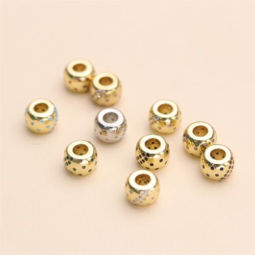 Cubic Zirconia Micro Pave Brass Beads, gold color plated, DIY & micro pave cubic zirconia, more colors for choice, nickel, lead & cadmium free, 11.80x8.80mm, Hole:Approx 4.8mm, Sold By PC