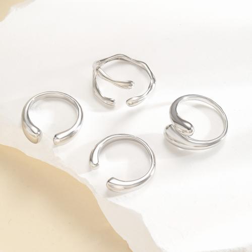 Fashion Brass Ring Set, plated, 4 pieces & fashion jewelry & for woman, original color, Sold By Set