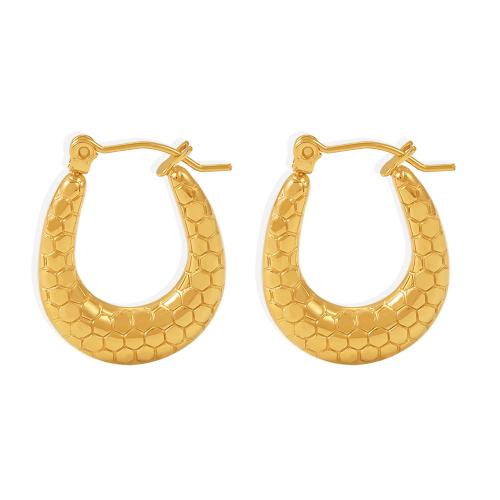 Stainless Steel Lever Back Earring, 304 Stainless Steel, 18K gold plated, fashion jewelry & for woman, Sold By Pair