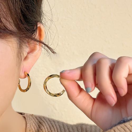 Brass Stud Earring, plated, for woman, more colors for choice, 23mm, Sold By Pair