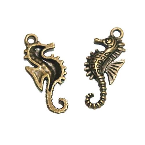 Tibetan Style Animal Pendants, Seahorse, antique bronze color plated, DIY, 29x13mm, 50PCs/Bag, Sold By Bag