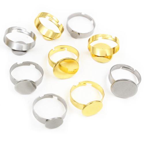 304 Stainless Steel Bezel Ring Base, DIY & different size for choice, more colors for choice, 10PCs/Bag, Sold By Bag